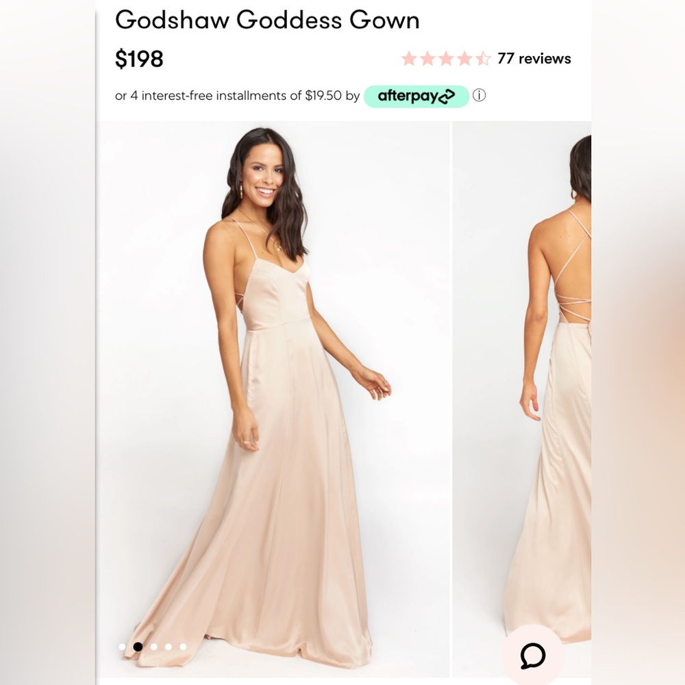 Champagne luxe formal dress